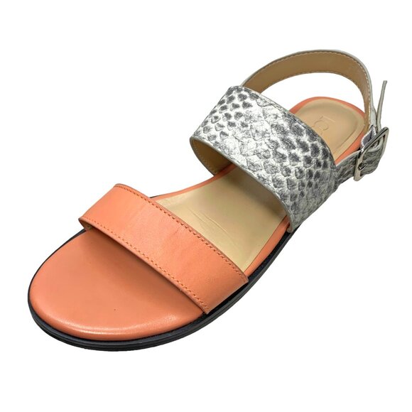 LOGO by Lori Goldstein Taylor Pink‎ Quartz Leather Slingback Sandals - Picture 4 of 9